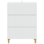 vidaXL Armoire à tiroirs Blanc 66 x 34 5 x 90 cm Bois d'ingénierie