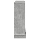 VidaXL Cadre de cheminée gris béton 100x30x87 5 cm bois d'ingénierie