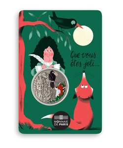 Blister mini-médaille Fables - Jean de La Fontaine