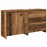 vidaXL Buffet 2 Pièces vieux bois bois d'ingénierie