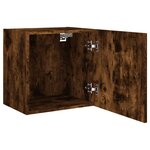 vidaXL Meubles TV muraux 2 Pièces chêne fumé 40 5x30x40cm bois ingénierie