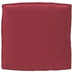 vidaXL Coussin de palette rouge vin pour siège  80x80x12 cm  en tissu Oxford.