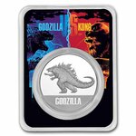Godzilla - Monnaie de 1 Oz Argent - Godzilla TEP - BU 2021