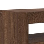 vidaXL Buffet Chêne marron 116 x 30 x 75 cm Bois d'ingénierie