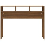 vidaXL Table console Chêne marron 105x30x80 cm Bois d'ingénierie