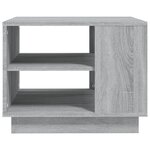 vidaXL Table basse sonoma gris 55x55x43 cm bois d'ingénierie