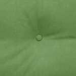 vidaXL Coussin de Dos Vert clair 120 x 24 x 50 cm Velours