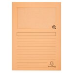 Paquet De 10 Chemises À Fenêtre Super 160g/m2 - 22x31cm - Couleurs Assorties - X 10 - Exacompta