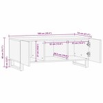 vidaXL Table basse Blanc  Noir 100 x 54 x 40 cm