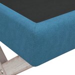 vidaXL Tabouret de rangement Bleu 110x45x49 cm Velours