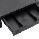 vidaXL Support de moniteur Noir 43x30 5x13 cm