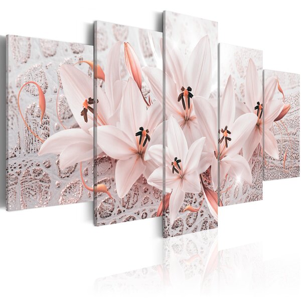 Tableau - pink poem l x h en cm 100x50