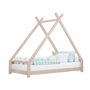 Lit tipi enfant TAHUKA 90 x 190 beige