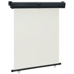 vidaXL Auvent latéral de balcon 145x250 cm Crème