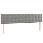 vidaXL Sommier à lattes de lit et matelas Gris clair 200x200cm Velours