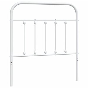 vidaXL Tête de lit métal blanc 80 cm