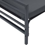 vidaXL Ensemble de canapé de jardin 8 Pièces Anthracite Acier