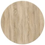 vidaXL Plateau de table Chêne sonoma 70 x 70 x 1.5 cm