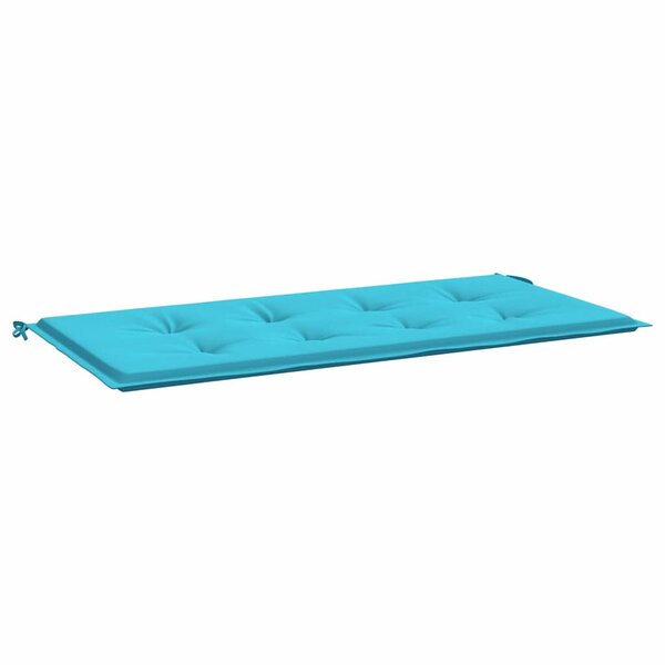 vidaXL Coussin de banc de jardin Turquoise 120 x 50 x 4 cm