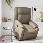 vidaXL Fauteuil inclinable Cappuccino Similicuir