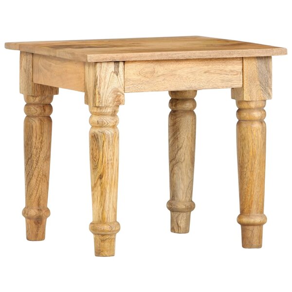 vidaXL Table d'appoint 43 x 43 x 40 cm Bois de manguier massif