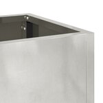 Jardinier surélevé vidaXL 100x26x82 cm en Acier Inoxydable