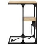 vidaXL Cabinet de chevet avec tiroir Chêne sonoma 41.5 x 26 x 60.5 cm