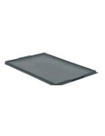 (COUVERCLE) Couvercle pour bac plastique gerbable norme Europe GRIS 800 x 600 x 33mm