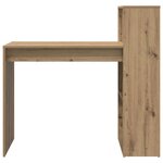 vidaXL Bureau Chêne artisanal 108 x 55 x 103.5 cm Bois d'ingénierie