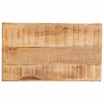 vidaXL Table d'appoint Marron 60 x 35 x 45 cm bois de manguier massif