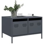 vidaXL Meuble TV anthracite 68x50x43 5 cm acier laminé à froid