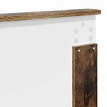 vidaXL Tête de lit Chêne fumé 180 cm Bois d'ingénierie