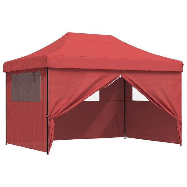 vidaXL Tente de fête 279 x 410 x 315 cm Bordeaux Tissu Oxford