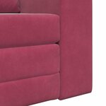 vidaXL Canapé-Lit Bordeaux 98 x 71 x 83 cm Velours