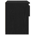 vidaXL Cabinet de chevet Chêne noir 40 x 30 x 39 cm Bois d'ingénierie
