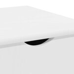 vidaXL Cabinet roulant Blanc 34 x 39 x 65 5 cm Bois de Pin Massif
