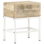 vidaXL Table de chevet 40x30x50 cm Bois de manguier massif