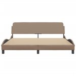 vidaXL Cadre de lit Dover cappuccino 180x200 cm similicuir