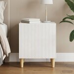 vidaXL Cabinet de chevet Blanc brillant 43 x 34 5 x 50 cm