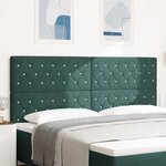vidaXL Tête de lit Vert foncé 200 cm Velours