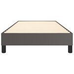 vidaXL Cadre de lit à ressorts gris 100x200 cm similicuir