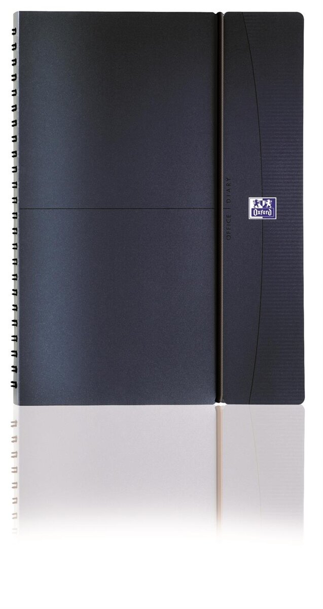 Agenda Oxford Swing civil Semainier spiralé 15x21cm Année 2024 Noir