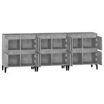 vidaXL Buffets 3 Pièces gris béton 60x35x70 cm bois d'ingénierie