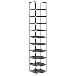 vidaXL Étagère à chaussures 10 niveaux 33x33x174 cm tissu non-tissé