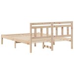 vidaXL Cadre de lit Marron Bois massif en pin