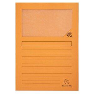 Paquet De 100 Chemises À Fenetre Forever - 22x31cm - Orange - X 4 - Exacompta