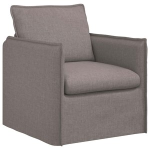 vidaXL Canapé Taupe 195 x 82 x 85 cm tissu