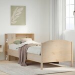 vidaXL Lit bibliothèque sans matelas 90x200 cm bois de pin massif
