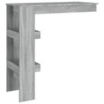 vidaXL Table bar murale Sonoma gris 102x45x103 5 cm Bois d'ingénierie