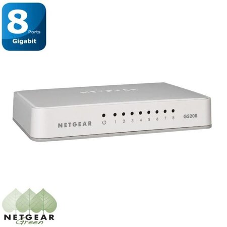 NETGEAR Switch 8 ports Gigabit GS208